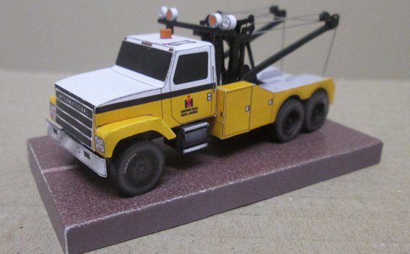 S2300 拖车 纸模型图纸