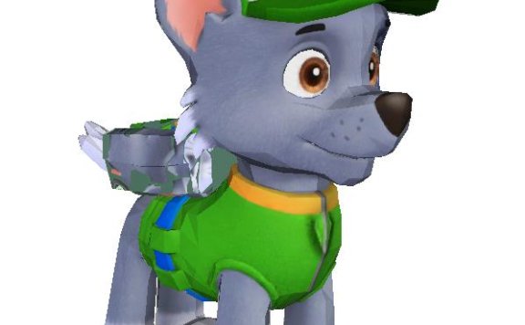 狗狗巡逻队 混血犬-灰灰 纸模型图纸