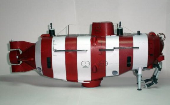 GSA Priz 深海救援应急潜艇 纸模型图纸