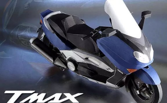 雅马哈 TMAX 摩托车纸模型图纸