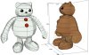 数码宝贝 雪人兽+泥人兽 纸模型图纸