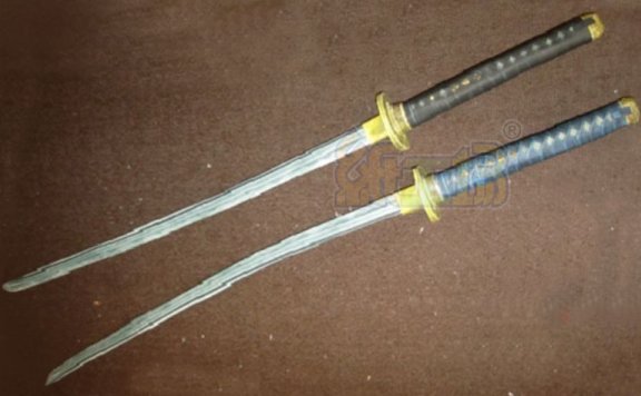 武士刀 纸模型图纸