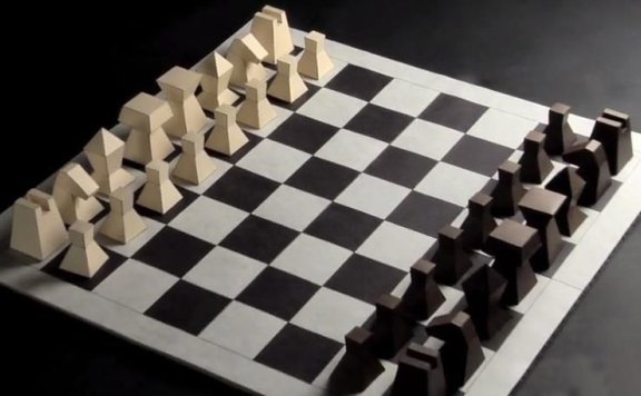 国际象棋 3套纸模型图纸