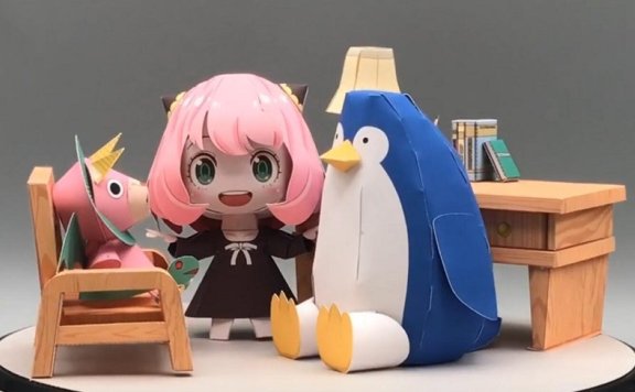 间谍过家家-小场景 纸模型图纸