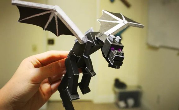 「我的世界」末影龙纸模图纸