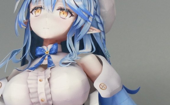 VTuber虚拟偶像 雪花菈米 纸模型图纸