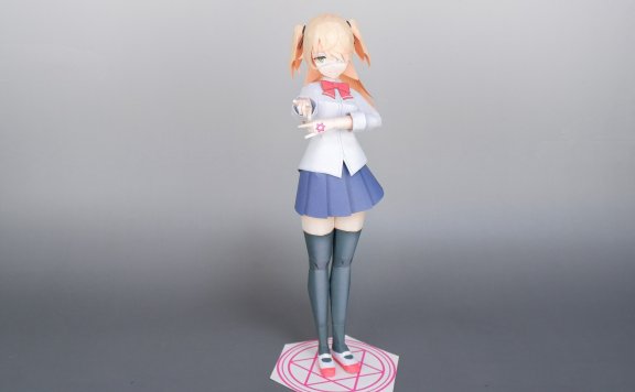 JK制服菲谢尔(原神) 纸模型图纸