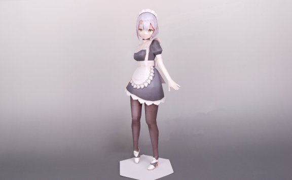 黑丝袜女仆 诺艾尔(原神) 纸模型图纸