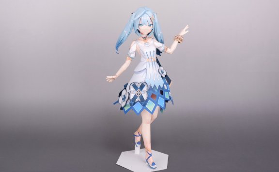 珐露珊(原神) 纸模型图纸